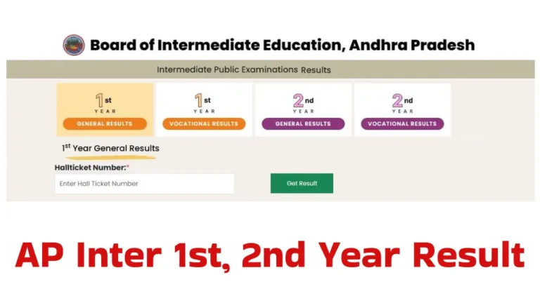 AP Inter 1st, 2nd Year Result